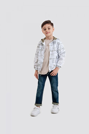 Yağmurluk, Tişört ve Pantolon Çocuk 3’lü Takım