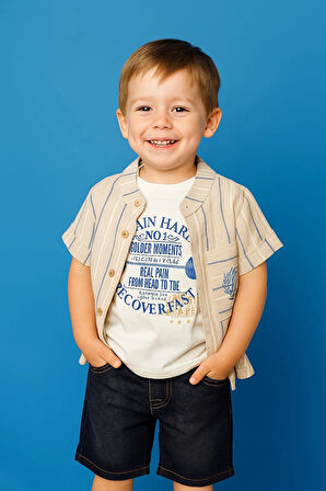 Kot Gömlekli 3'lü Takım