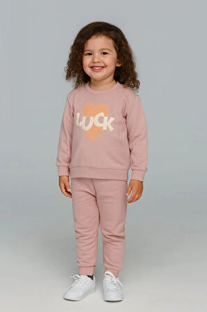 Luck Kalpli %100 Pamuk Çocuk Eşofman Takımı