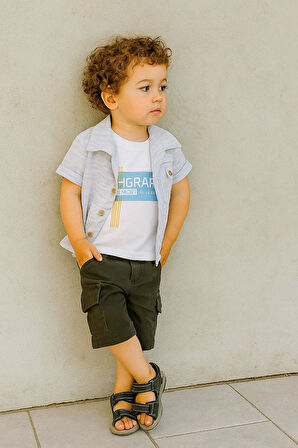 Kapri Pantolon Gömlekli 3'lü Takım