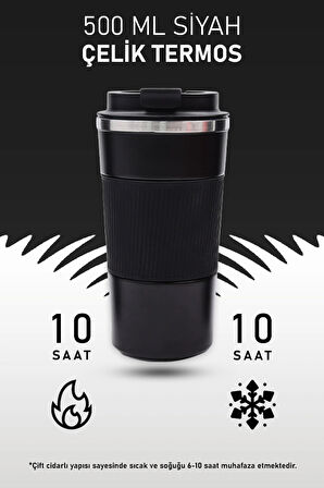Kırmızı 500 ml Çelik Termos