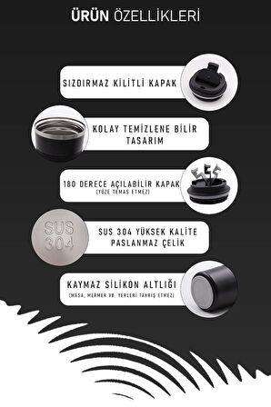 Kırmızı 500 ml Çelik Termos