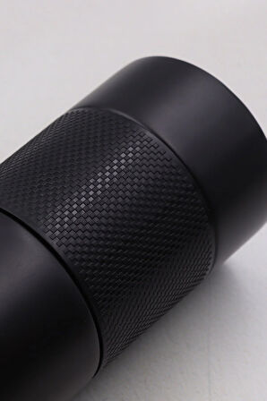 French Press Özellikli 450ml Siyah Çelik Termos