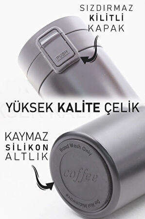 350 Ml Kilitli Çelik Termos