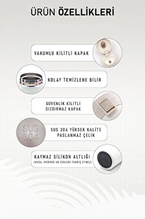 350 Ml Kilitli Çelik Termos