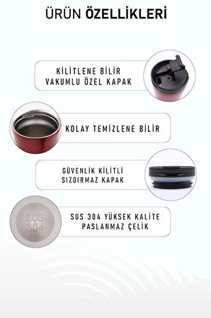 500 Ml Kilitli Termos