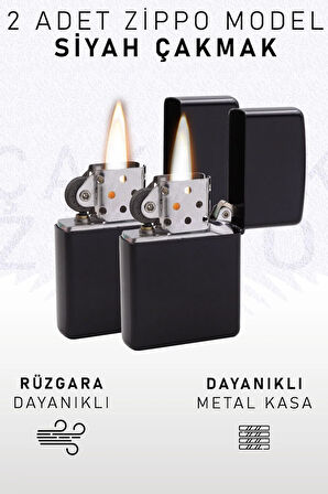 2 Adet Model Siyah Çakmak