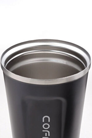350 Ml Kilitli Siyah Dereceli Termos