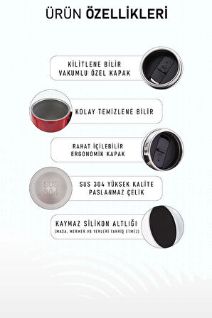 280ml Kulplu Çelik Termos