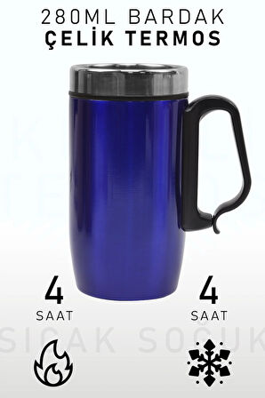 280ml Kulplu Çelik Termos