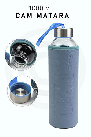 Kılıflı Cam Matara 500ml