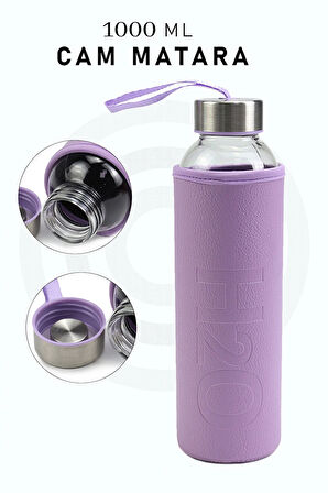 Kılıflı Cam Matara 500ml