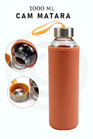 Kılıflı Cam Matara 500ml