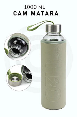 Kılıflı Cam Matara 500ml