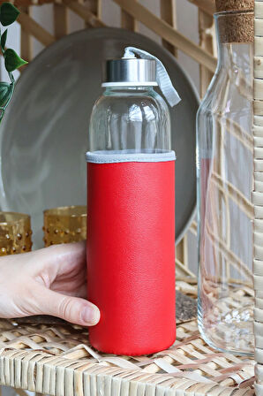 500ml Kılıflı Cam Matara
