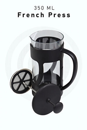 Siyah French Press 350ml