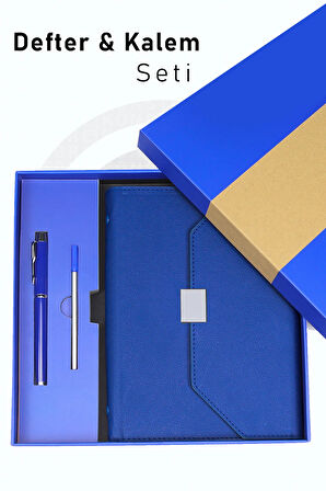 Özel Kutusunda Defter Kalem Seti