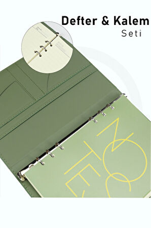 Özel Kutusunda Defter Kalem Seti