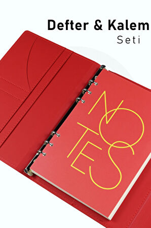 Özel Kutusunda Defter Kalem Seti