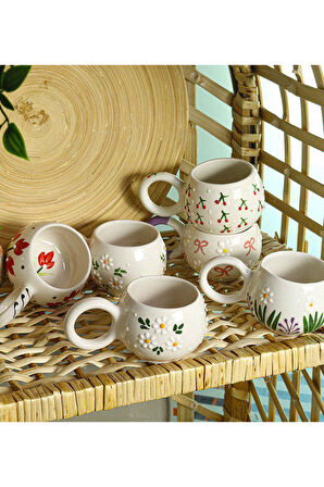 Kişiye Özel Papatya Kolye & 2'li El Yapımı Kupa & Ayıcık Anahtarlık Hediye Seti