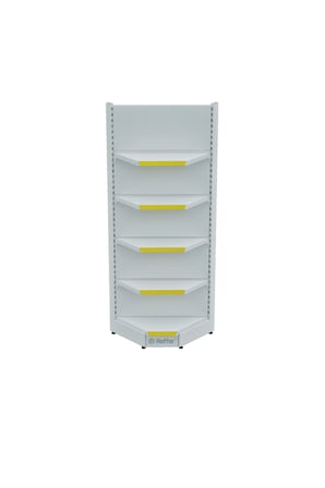 Bazalı Beyaz Renk Tek Ayaklı İç Köşe Ünitesi  (Tek Başına Kullanılmaz) 90*H220 CM