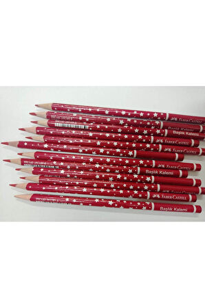 Faber Castell Faber-castel Kırmızı Başlık Kalemi 12'li yıldız desen
