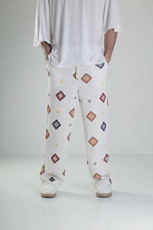 Desenli Baggy Pantolon