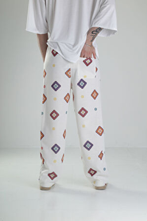 Desenli Baggy Pantolon