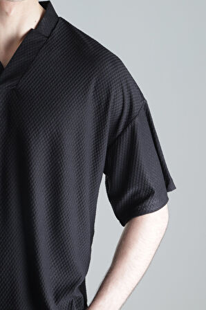 İtalyan Kesim Siyah T-Shirt