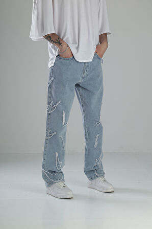 Premium Kalite Desenli Baggy Kot Pantolon