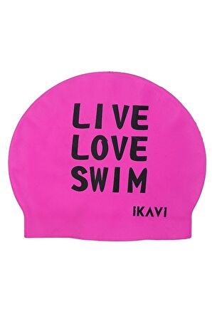 Love Live Swim Baskılı Silikon Bone (PEMBE)