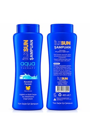 İLKSUN Aqua Therapy Keratinli Şampuan Tüm Saç Tipleri İçin