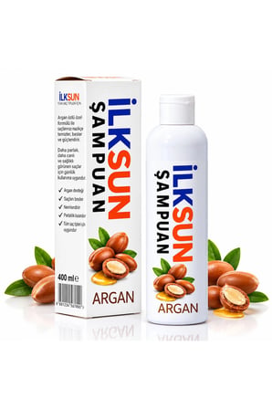 İLKSUN Argan Özlü Şampuan 400 ml Tüm Saç Tipleri İçin