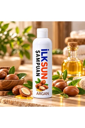 İLKSUN Argan Özlü Şampuan 400 ml Tüm Saç Tipleri İçin