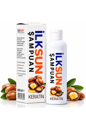 İLKSUN Keratin Özlü Şampuan 400 ml Tüm Saç Tipleri İçin
