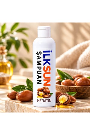 İLKSUN Keratin Özlü Şampuan 400 ml Tüm Saç Tipleri İçin