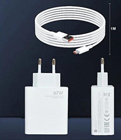 67W Turbo Hızlı Type-C Şarj Adaptör ve Kablosu