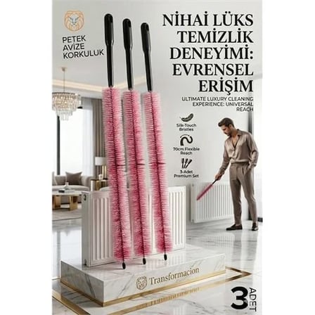 Kalorifer Petek Temizleme Fırçası 3 Adet 719753