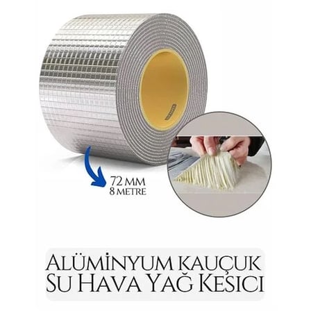 72 Mm Su Hava Yağ Kesici İzolasyon Bandı 8 Metre 718909