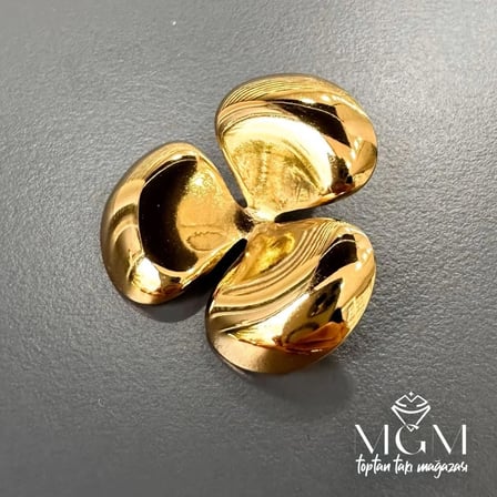 Ieg - Taşsız Gold Kaplama Küpe