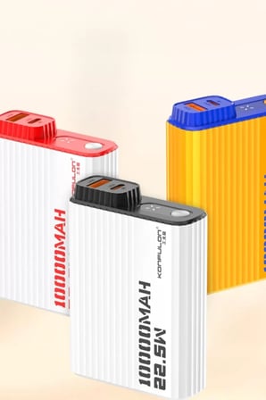 Konfulon A40Q 10.000 mAh PD 20W Mini Powerbank - Siyah-Beyaz