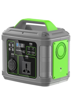 Konfulon CN04 Powerbank 300W 60.000 mAh 5W Led Işıklı Kamp Şarj PD 60W - Gri