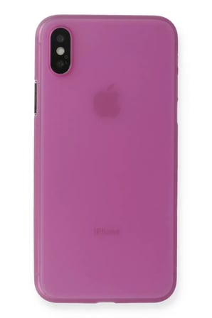 Newface Apple iPhone X Kılıf PP Ultra İnce Kapak - Pembe