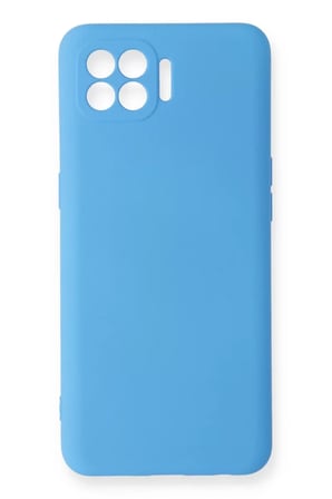 Newface Oppo Reno 4 Lite Kılıf Nano içi Kadife Silikon - Mavi