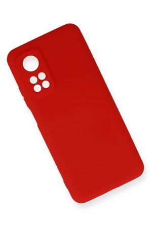 Newface Xiaomi Mi 10T Kılıf Nano içi Kadife Silikon - Kırmızı