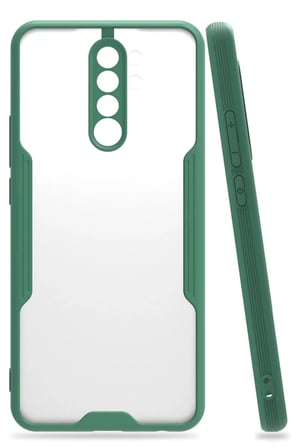 Newface Xiaomi Redmi 9 Kılıf Platin Silikon - Yeşil