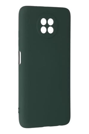 Newface Xiaomi Redmi Note 9 5G Kılıf Nano içi Kadife Silikon - Koyu Yeşil