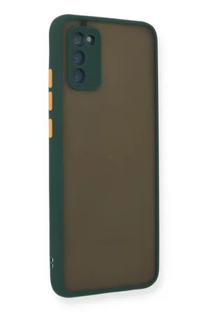 Newface Samsung Galaxy A02S Kılıf Montreal Silikon Kapak - Yeşil