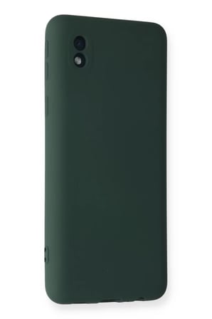 Newface Samsung Galaxy A01 Core Kılıf Nano içi Kadife Silikon - Koyu Yeşil