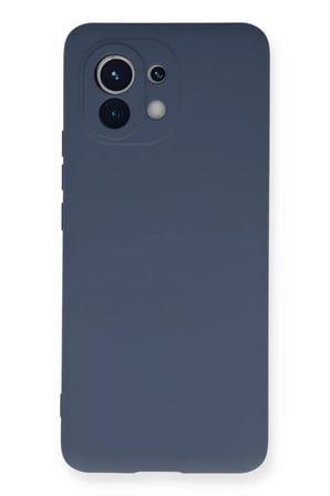 Newface Xiaomi Mi 11 Kılıf Nano içi Kadife Silikon - Gri